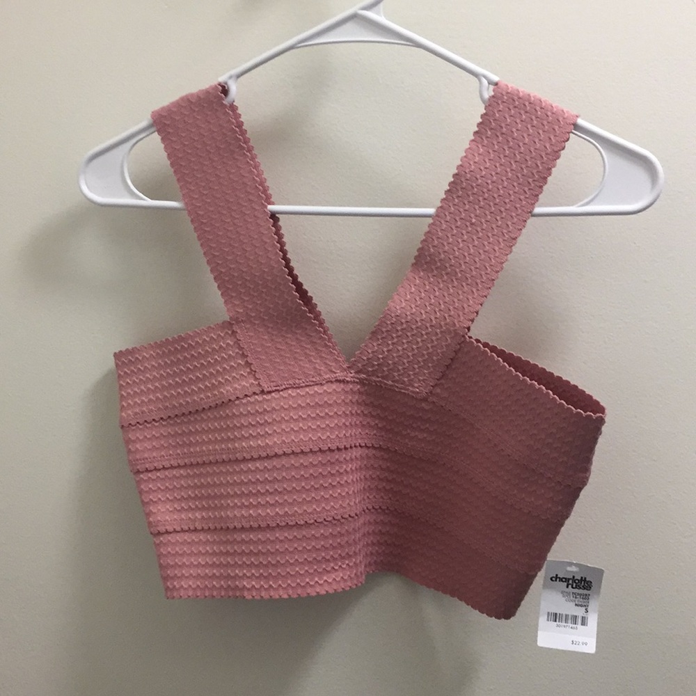 cute brand new muave crop top